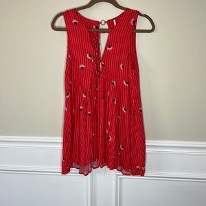 Free People Lovely Day open back tunic dress Extra Small